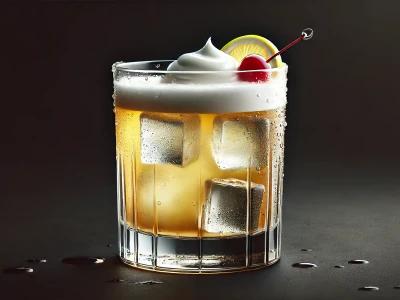 Whiskey Sour with Egg White