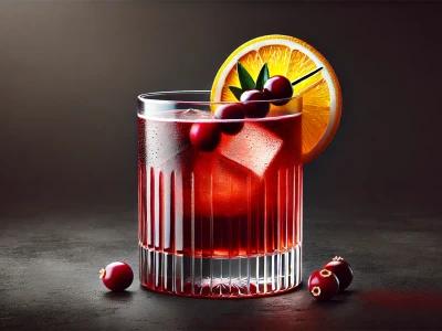 Cranberry Orange Whiskey Sour