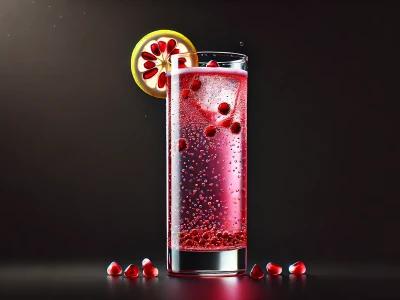 Pomegranate Gin Fizz